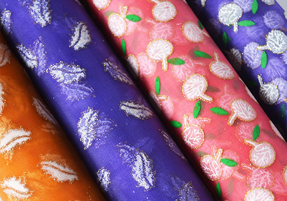 尼龍燙金婚紗絲網布